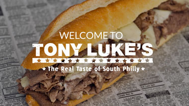 Welcome to Tony Luke's. A Real Taste of South Philly