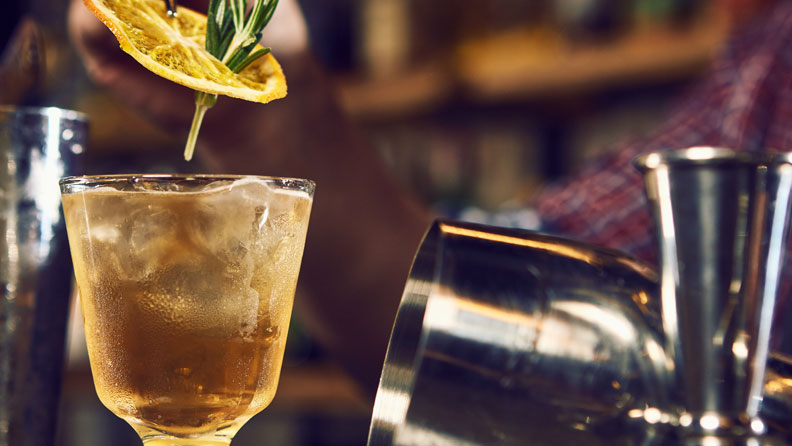 Bartender Pouring a Drink